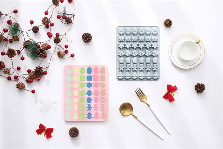 Conjunto de Moldes de Silicone Temáticos de Natal
