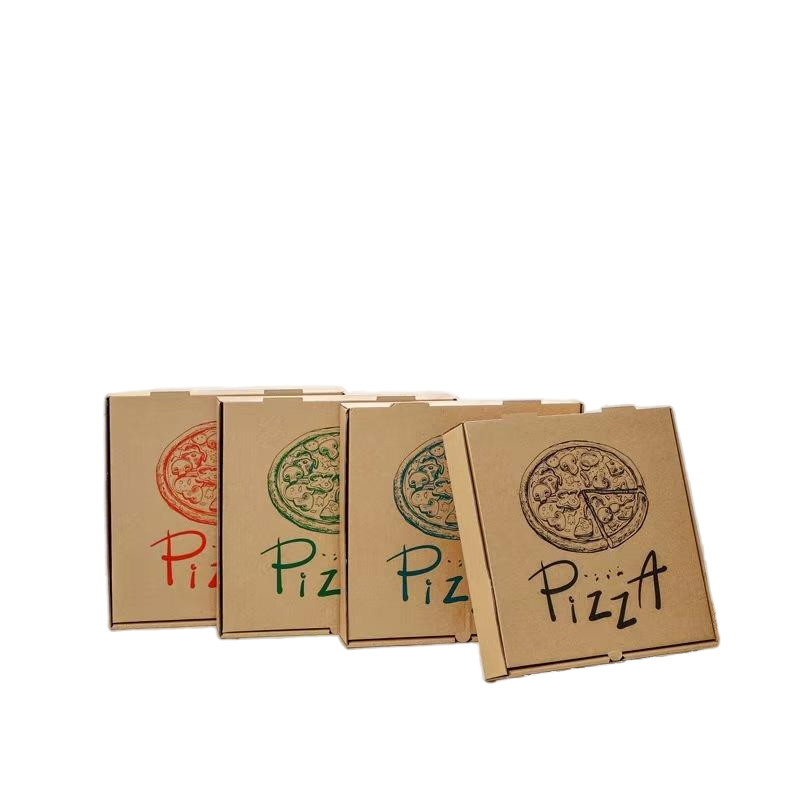 Caixas de Pizza Corrugadas Resistentes a Gordura Recipientes para Transporte de Bolos Biscoitos Artesanato Alimentar