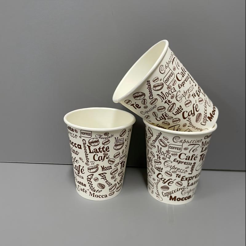 8-16oz Copo de Papel Descartável de Parede Dupla para Bebida Quente