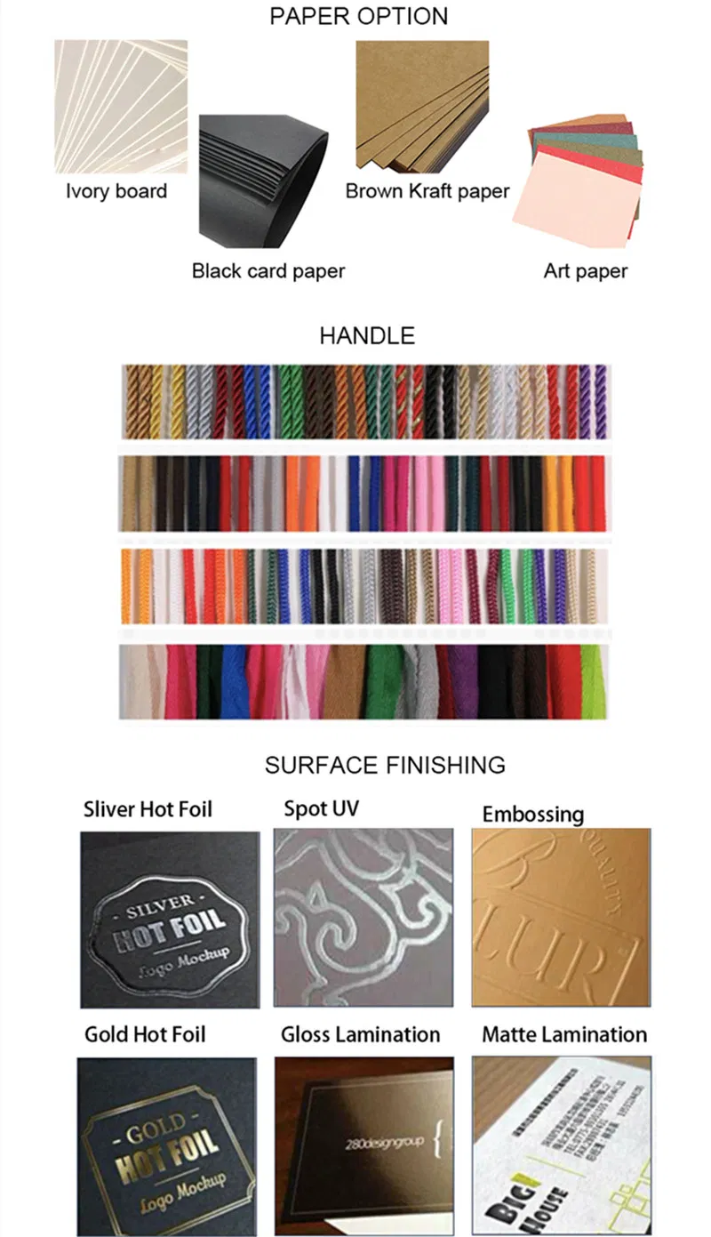 Saco de presente de roupa personalizado de alta qualidade por atacado, saco de papel texturizado preto fosco