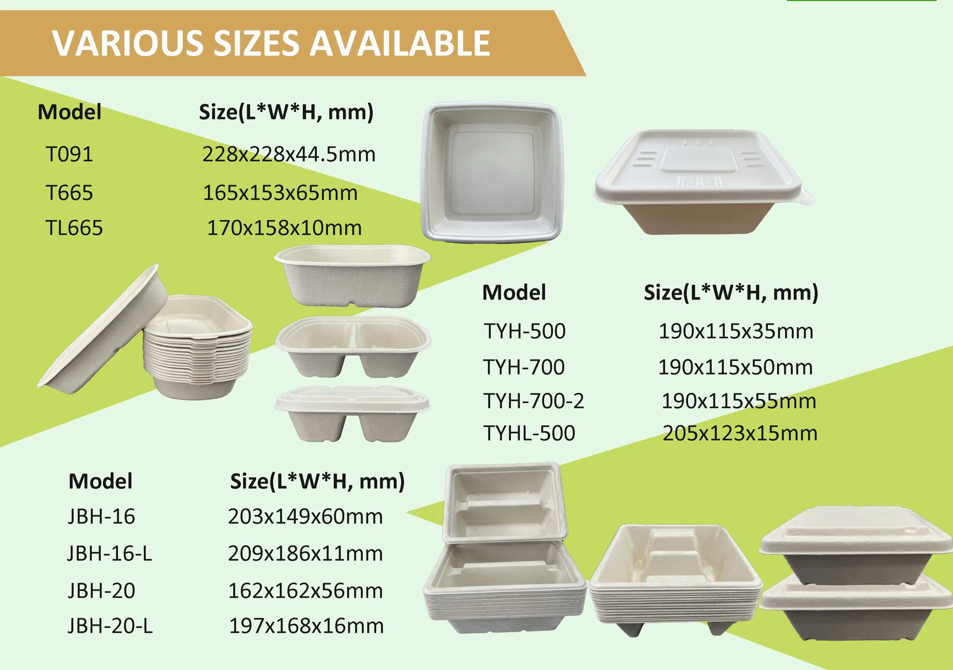 Bols de Papel de Salada Ecológicos de Bagasse de Cana-de-Açúcar para Viagem 350ml Recipiente de Embalagem para Restaurante