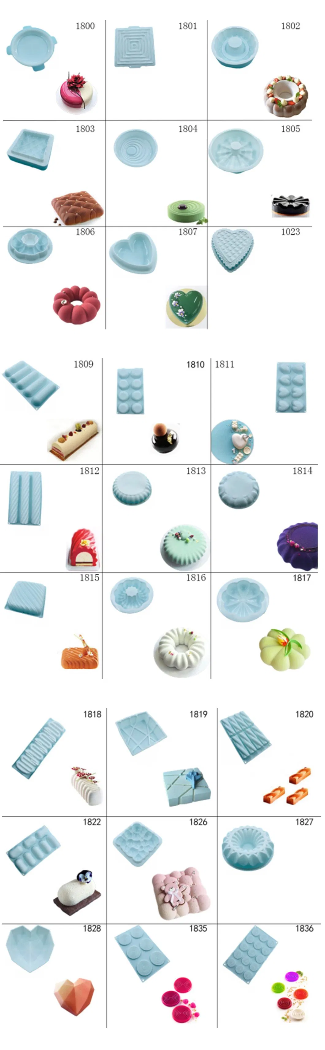 Modelos Disponíveis de Moldes de Silicone