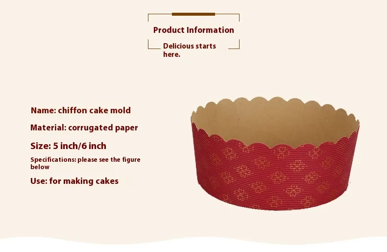 Moldes de Caixa para Bolos Vermelho Marrom Resistente para Copos de Papel para Assar