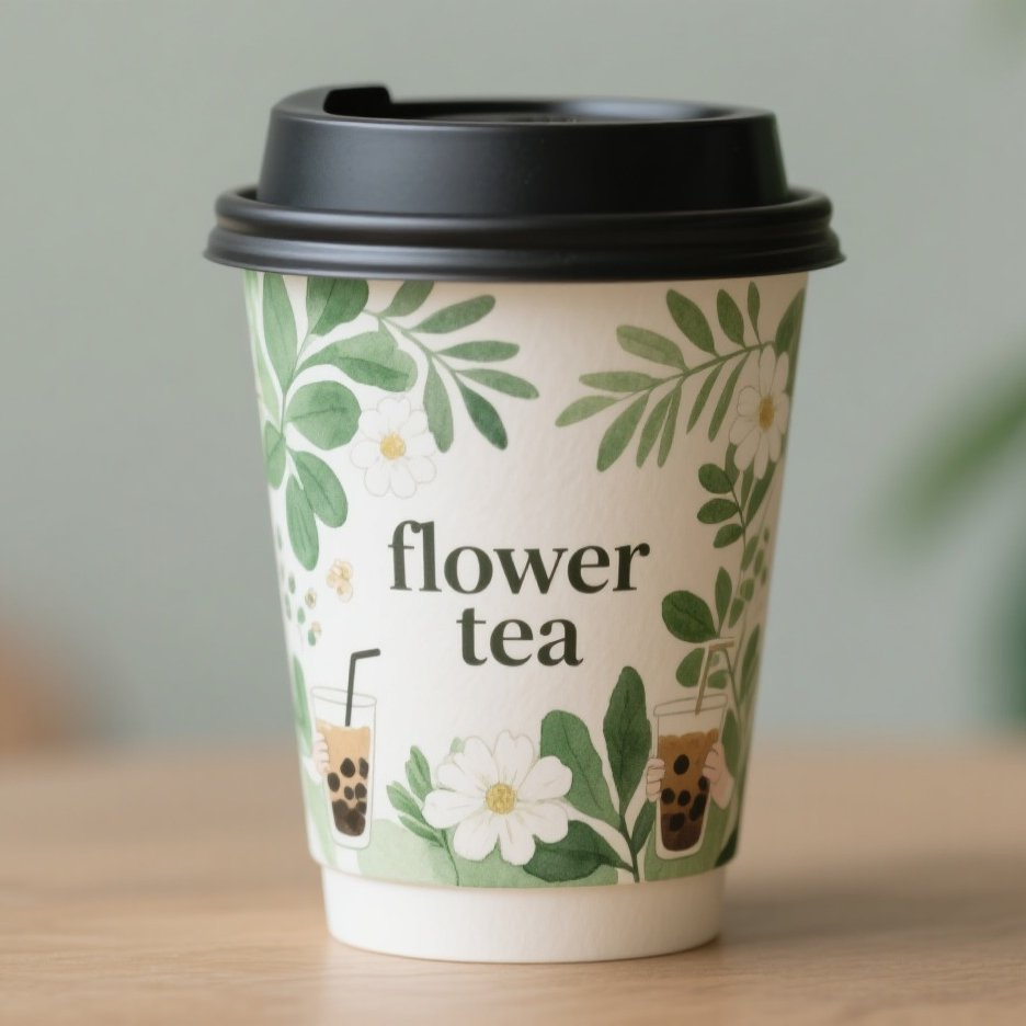 Levar 450ml Descartáveis 16oz Forro de PE Copos de Papel para Bebidas Frias Chá de Leite
