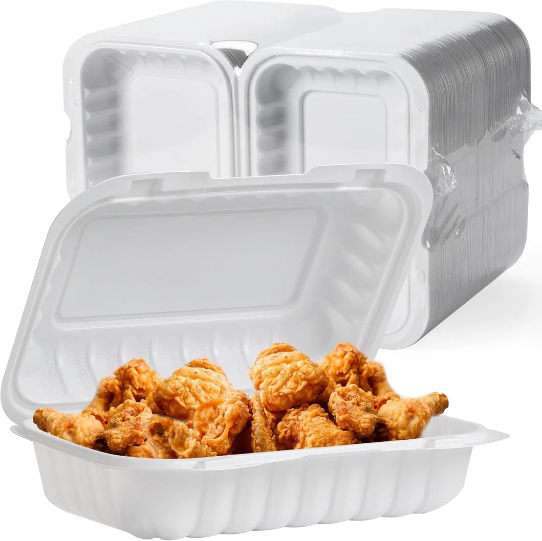 Caixa de Hambúrguer Branca de Célula Única 8-Inch para Fast Food para Viagem