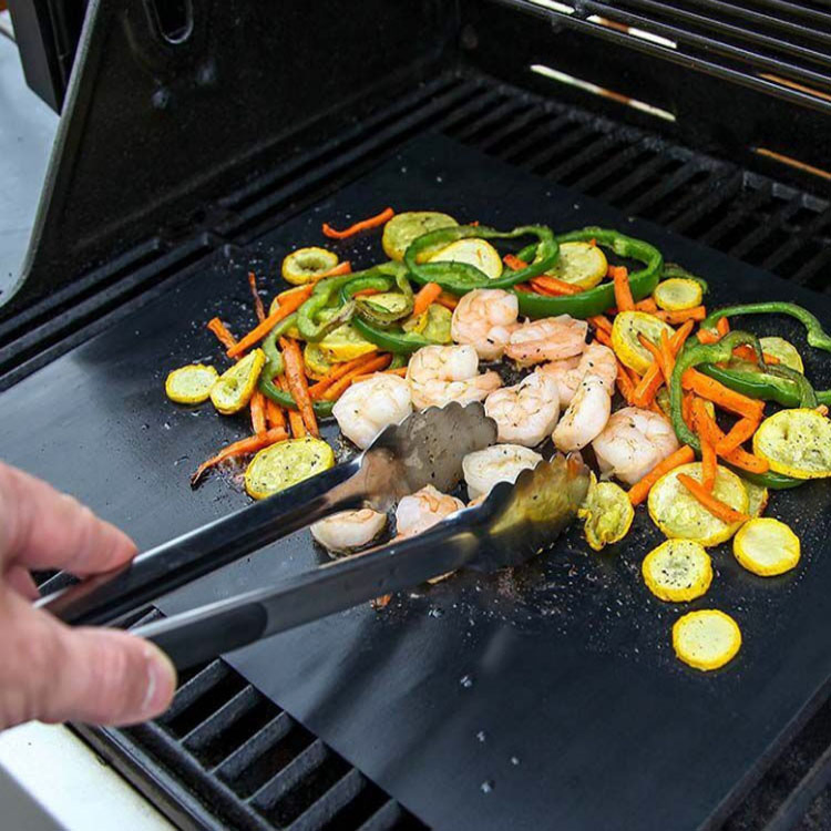 Venda Quente Tapete de Silicone Preto FDA para Churrasco