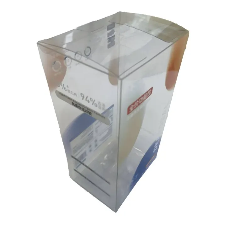 Embalagem plástica termoformada transparente e ecológica em PVC para exibição de alimentos no varejo