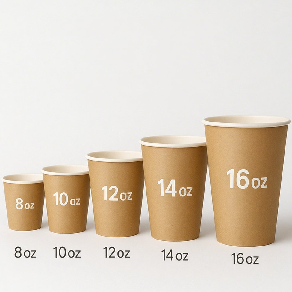 Retire Copos de Papel Kraft Descartáveis para Bebidas Quentes Copos de Papel Descartáveis para Café