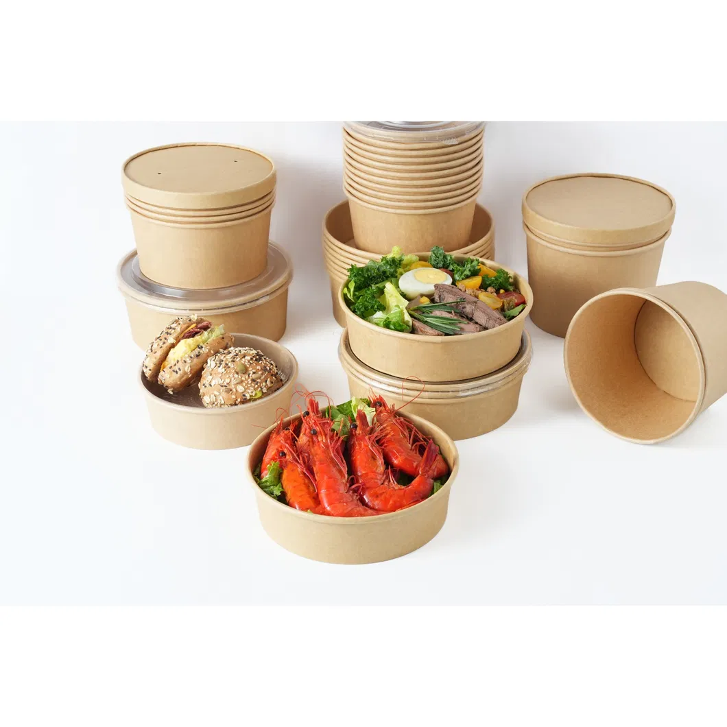 Caixa de comida para viagem biodegradável para serviços de catering ecológicos