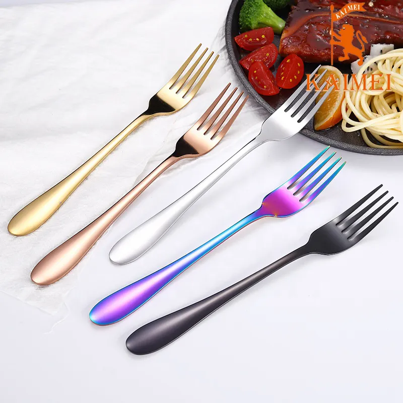 Inovador Cabo de Gravação 304 Aço Inoxidável Utensílios de Cozinha com Colher, Garfo e Faca com Certificação FDA/LFGB/SGS/UE