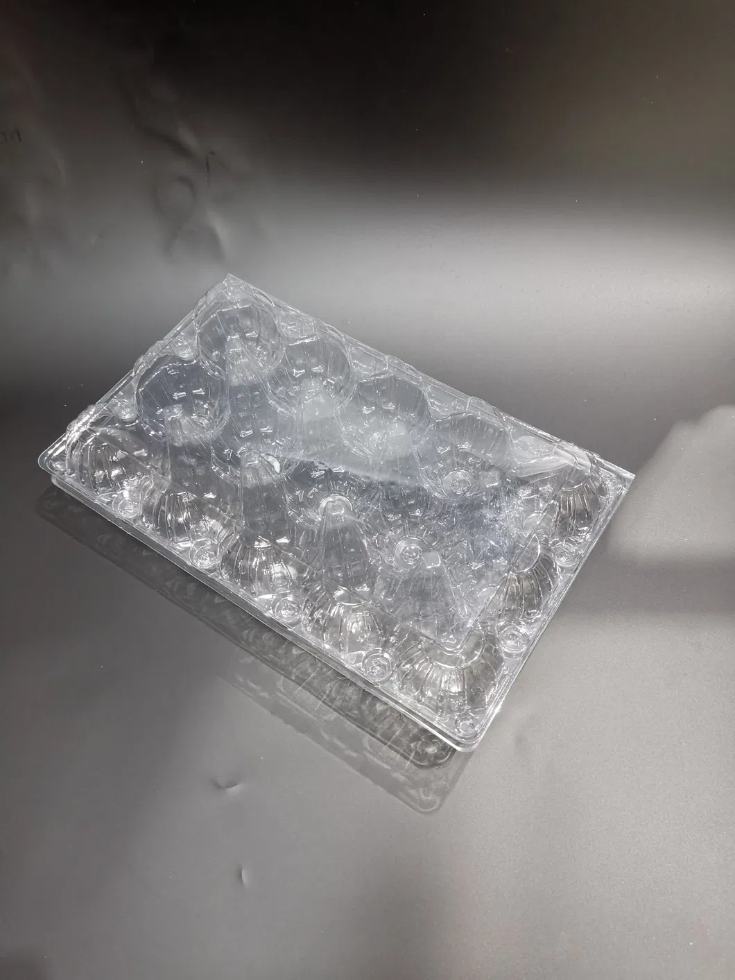 Recipiente de ovo PET reciclável Embalagem clamshell ecológica para atacado em grande quantidade