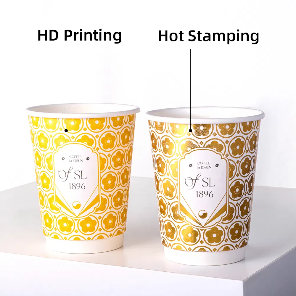 Copos de Papel com Flor Eco Descartáveis
