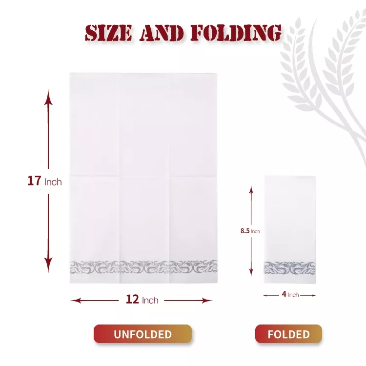 Guardanapos de Papel para Casamento, Aniversário, Catering e Decoração de Mesa do Dia a Dia