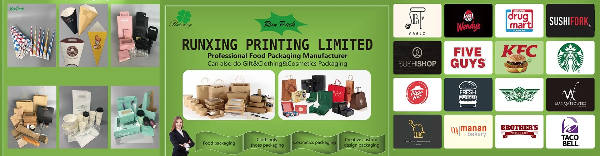 Caixa de Sushi de Papel para Embalagem Alimentar de Luxo Personalizada