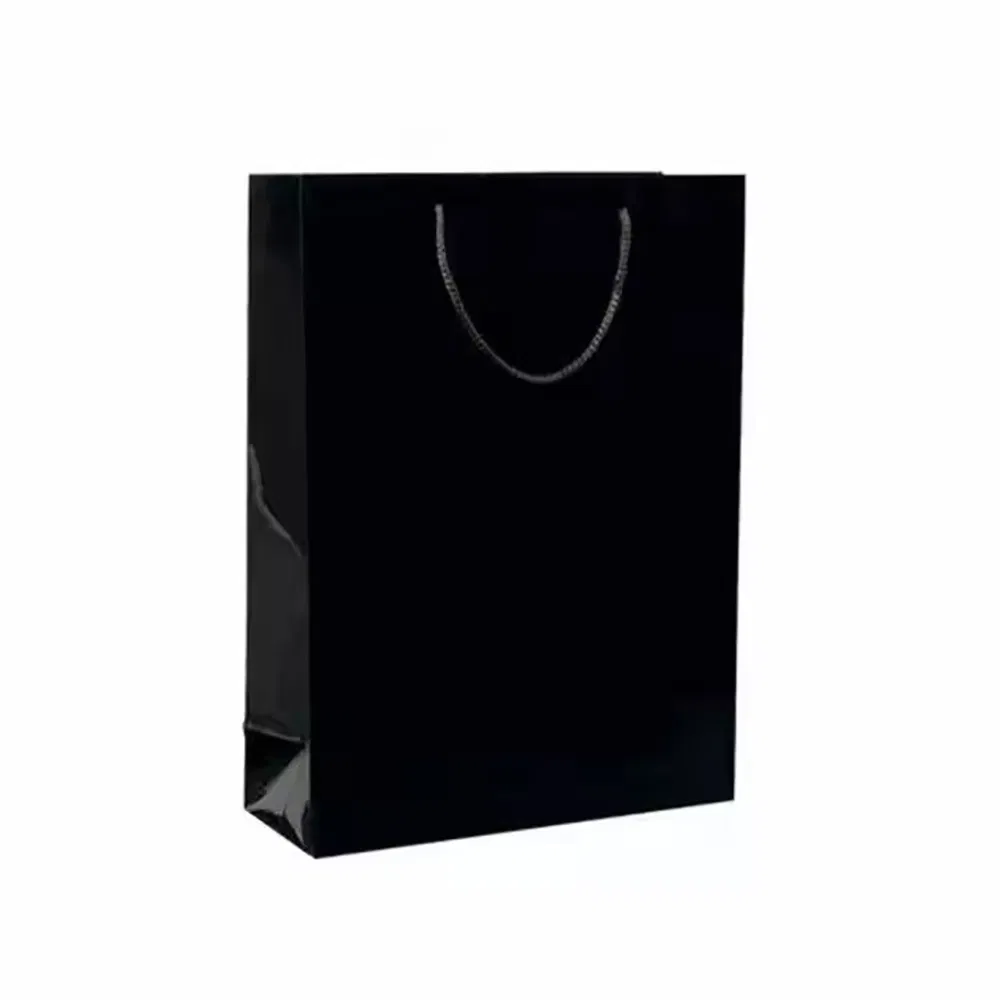 Sacos de presente de papel kraft personalizados para embalagem de compras