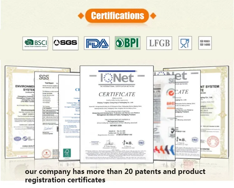 Certificados de Qualidade LFGB e FDA