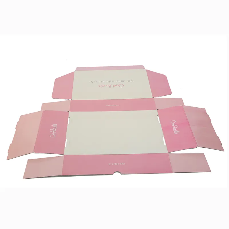 Embalagem de papelão kraft corrugado personalizado para envio com caixa de inserção para roupas de caixas de papelão