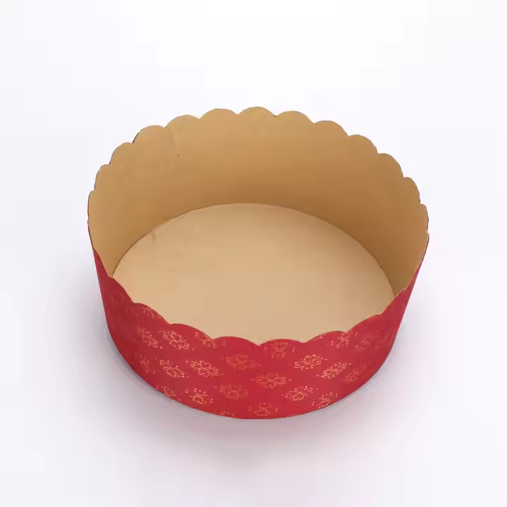 Moldes de Caixa para Bolos Vermelho Marrom Resistente para Copos de Papel para Assar