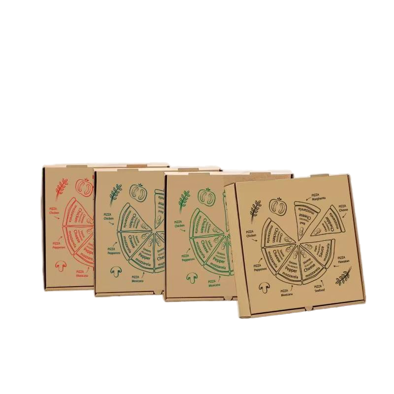 Caixas de Pizza Corrugadas Resistentes a Gordura Recipientes para Transporte de Bolos Biscoitos Artesanato Alimentar