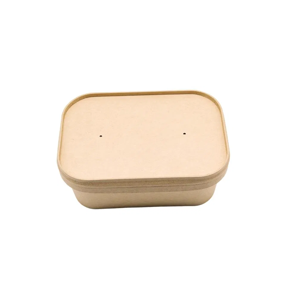 Caixa Para Levar Alumínio Bagasse Papel Polpa Biodegradável Recipiente para Alimentos