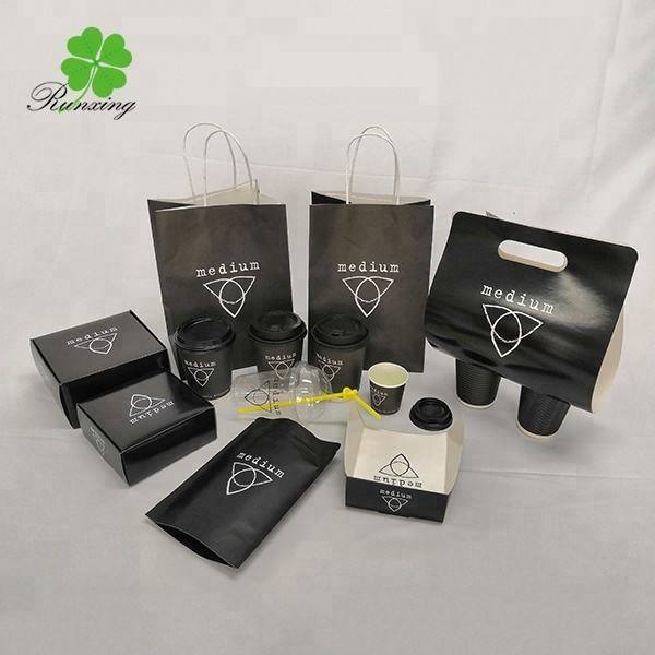 Copos de papel ecológicos para bebidas quentes e frias, unidade única