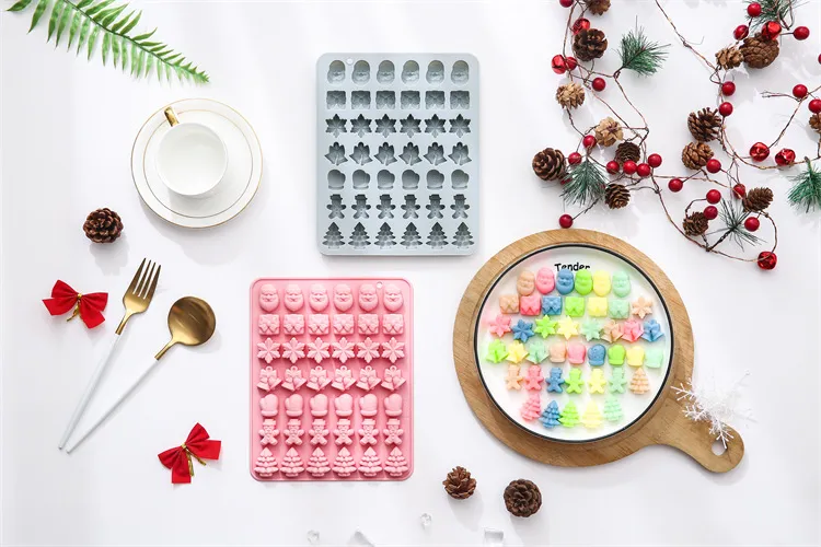 Conjunto de Moldes de Silicone Temáticos de Natal
