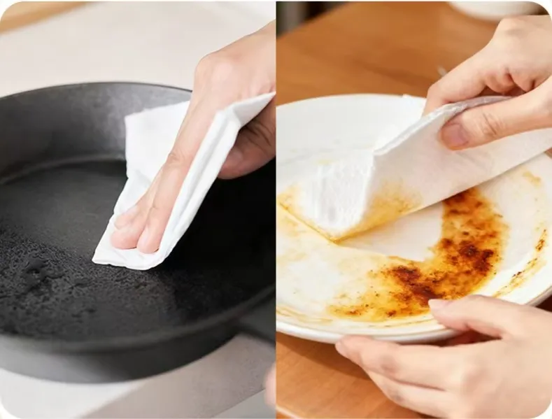 Toalha de Papel de Cozinha Segura para Alimentos e Amiga da Pele 2 para Padaria, Cozimento e Limpeza de Mesa Doméstica