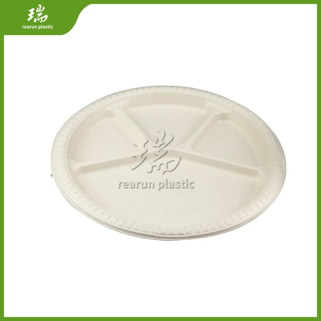 Caixas de Almoço Descartáveis para Comida, Biodegradáveis, de Amido de Milho