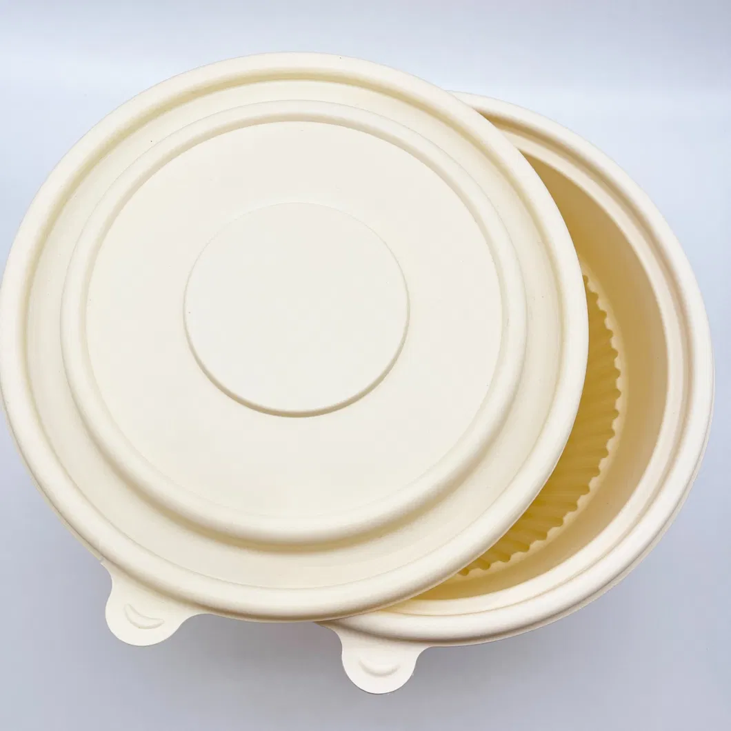 Atacado 100% Biodegradável Compostável Personalizado Papel Polpa Cana-de-açúcar Embalagem para Alimentos para Viagem
