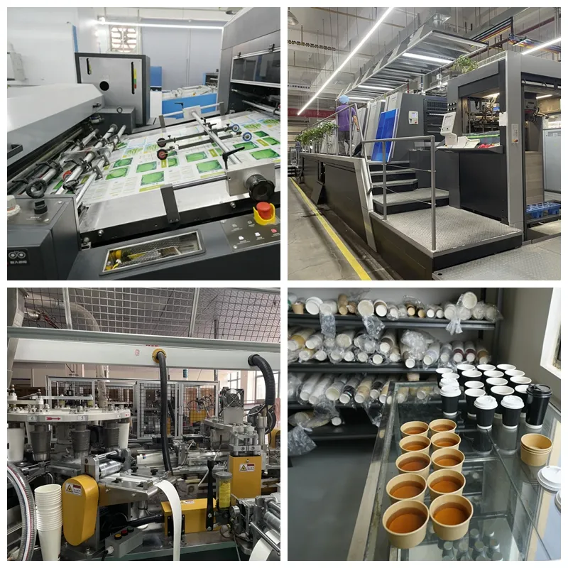 8-16oz Copo de Papel Descartável de Parede Dupla para Bebida Quente