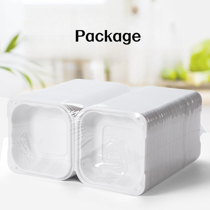 Caixa de Almoço para Viagem Descartável Estilo Americano 5.5*5.5 Polegada para Hambúrguer e Salada Caixa Grossa de Grau Alimentício para Fast Food