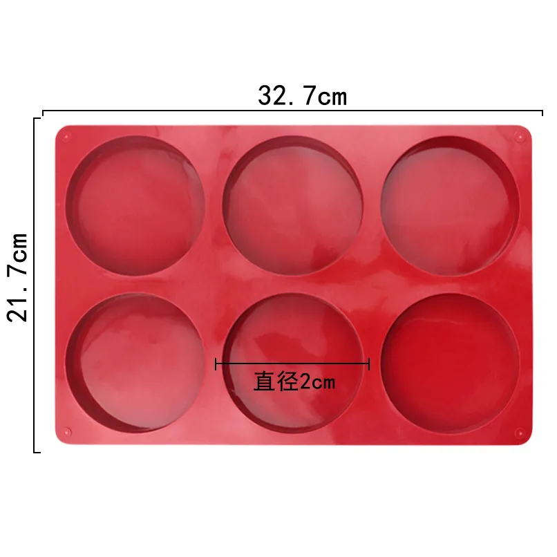 Molde de Silicone 6 Furos