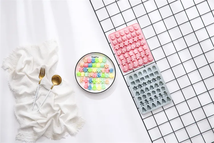 Conjunto de Moldes de Silicone Temáticos de Natal