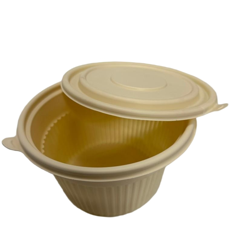 Atacado 100% Biodegradável Compostável Personalizado Papel Polpa Cana-de-açúcar Embalagem para Alimentos para Viagem