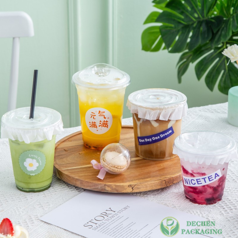 Copos de Papel Personalizados Copos de Café Atacado Descartáveis de Parede Ondulada Simples Dupla para Bebidas de Bolha Boba Chá de Leite para Bebidas Quentes Frias com Tampas 4 8 12 16 Oz