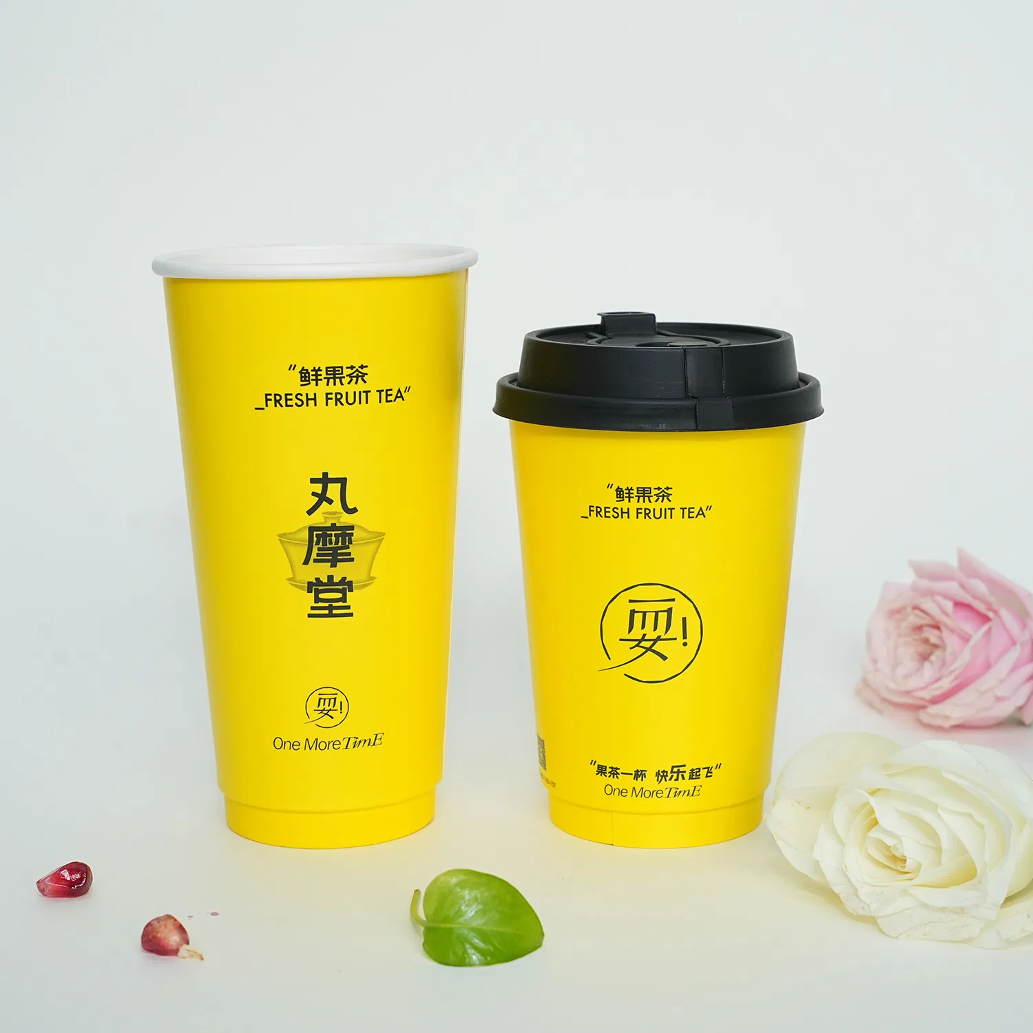 8oz/10oz/12oz/16oz/20oz/24oz Copos de Papel Biodegradáveis Descartáveis Impressos com Logo Copos de Café Quente Copos de Chá Copos de Papel Kraft de Parede Dupla e Simples com Tampa