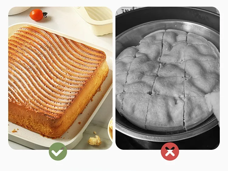 Moldes de Torrada Antiaderente Fácil de Desenformar Molde de Silicone para Bolos Molde para Assar Sobremesas Bandeja para Assar