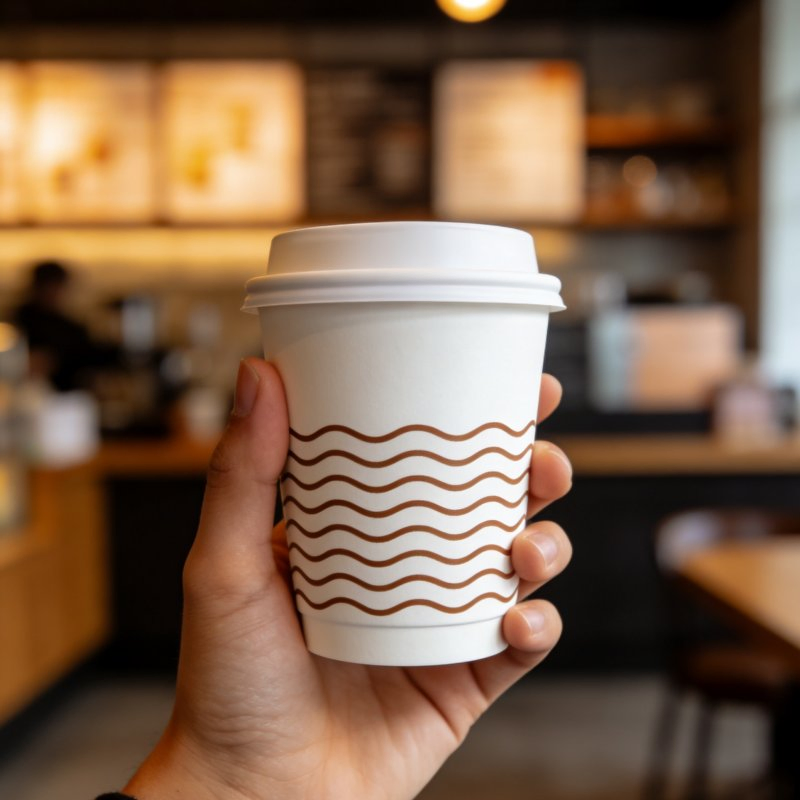 Copos de papel biodegradáveis personalizados com logotipo, ecológicos e impressos em grande quantidade para bebidas quentes e frias, café