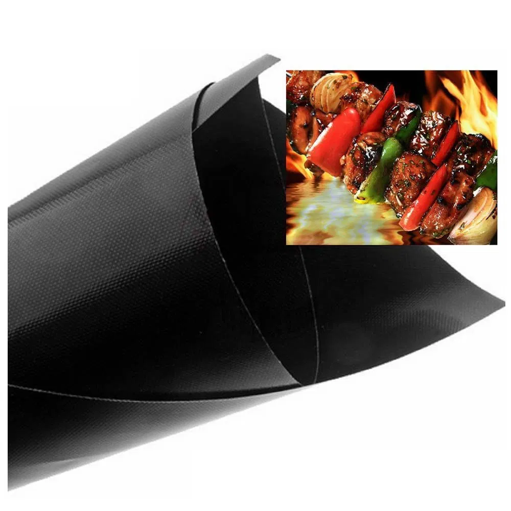 Venda Quente Tapete de Silicone Preto FDA para Churrasco