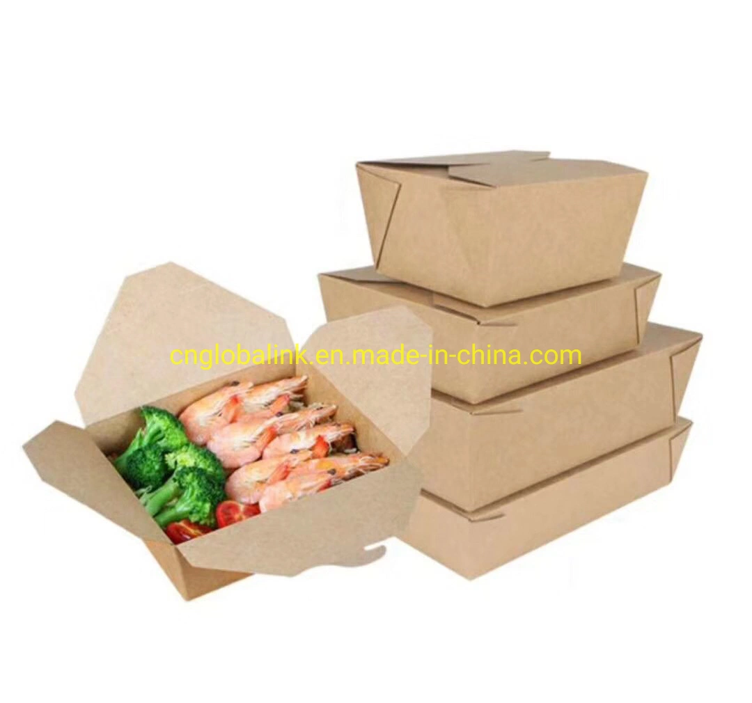 Container de Embalagem de Alimentos em Papel Kraft para Levar 32oz