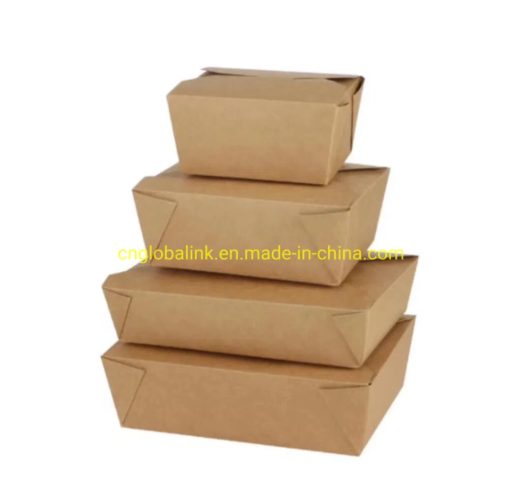 Container de Embalagem de Alimentos em Papel Kraft para Levar 32oz