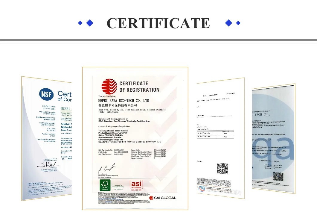 Certificações do produto