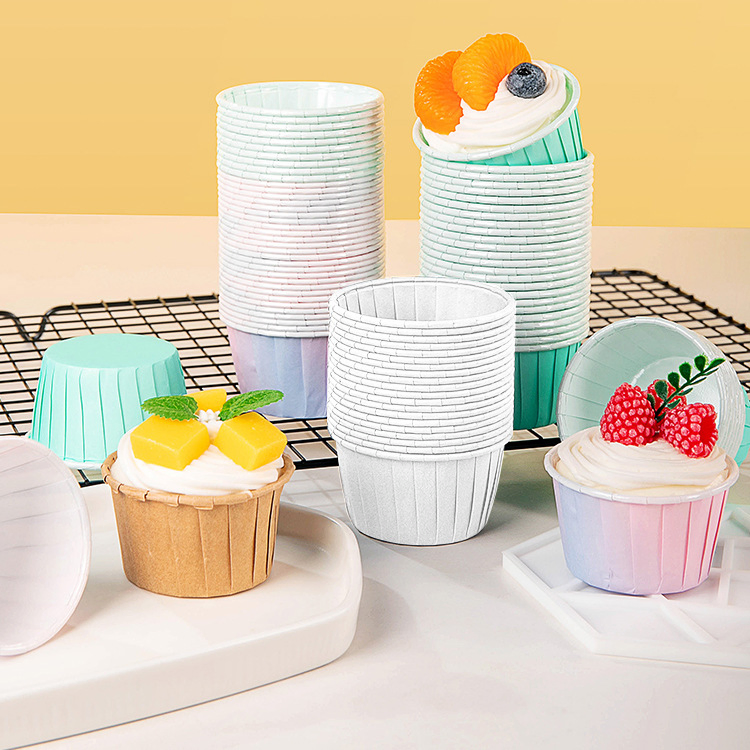 Ferramentas de Confeitaria Papel Resistente ao Calor Forma de Bolo Copo de Bolo Reforçado Moldes para Bolo