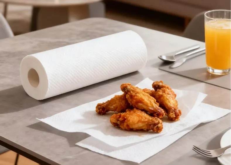 Toalha de Papel de Cozinha Segura para Alimentos e Amiga da Pele 2 para Padaria, Cozimento e Limpeza de Mesa Doméstica