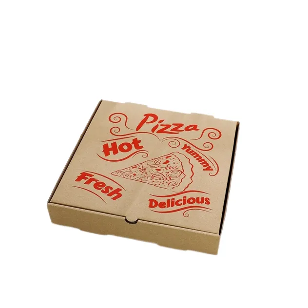 Caixas de Pizza Corrugadas Resistentes a Gordura Recipientes para Transporte de Bolos Biscoitos Artesanato Alimentar