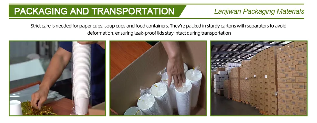 Copo de papel ondulado descartável biodegradável reciclável para bebidas em conformidade com a legislação da UE 10/2011