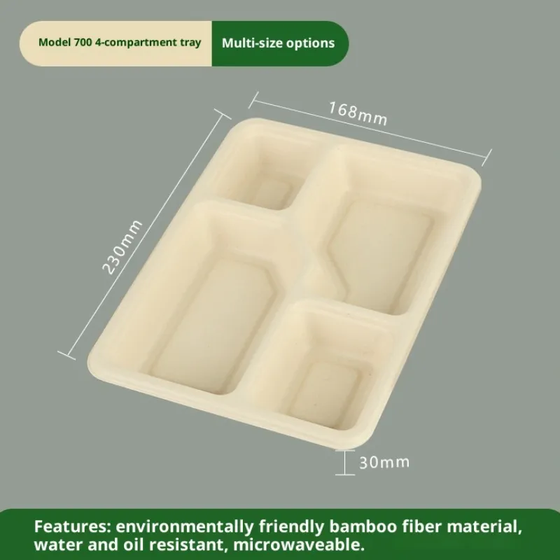 Caixa de Alimentos Descartável Biodegradável Compostável com Logotipo Personalizado Impressa Retangular Recipiente para Almoço Caixa de Almoço Cozinha Piquenique Caixa para Levar