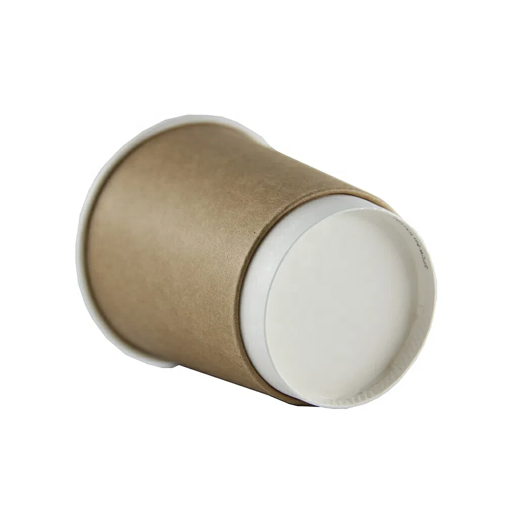 Copos de Papel Biodegradáveis 8oz Descartáveis para Café Quente com Tampa para Bebidas Quentes