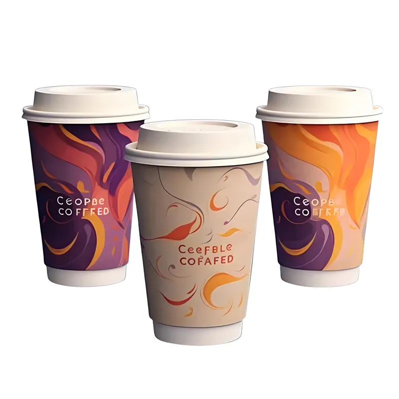Fabricante Copos de Papel Descartáveis de Parede Simples para Bebidas Quentes e Frias