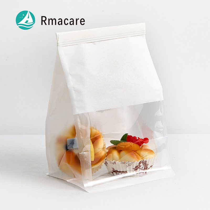 Saco de Papel Resistente à Gordura Biodegradável à Prova de Umidade Armazenamento de Pão Torrada Para Viagem Padaria Evitar Óleo Almoço Cozimento Embalagem de Alimentos
